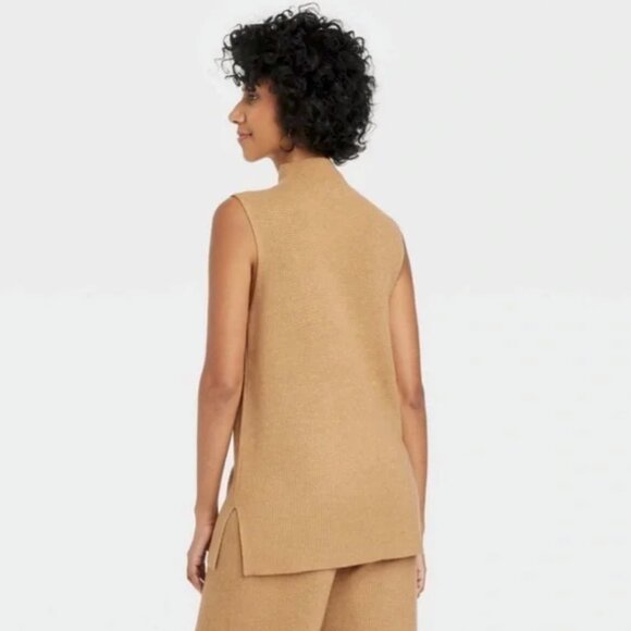 A New Day Womens Ribbed Sweater Set - Tan - Picture 3 of 8